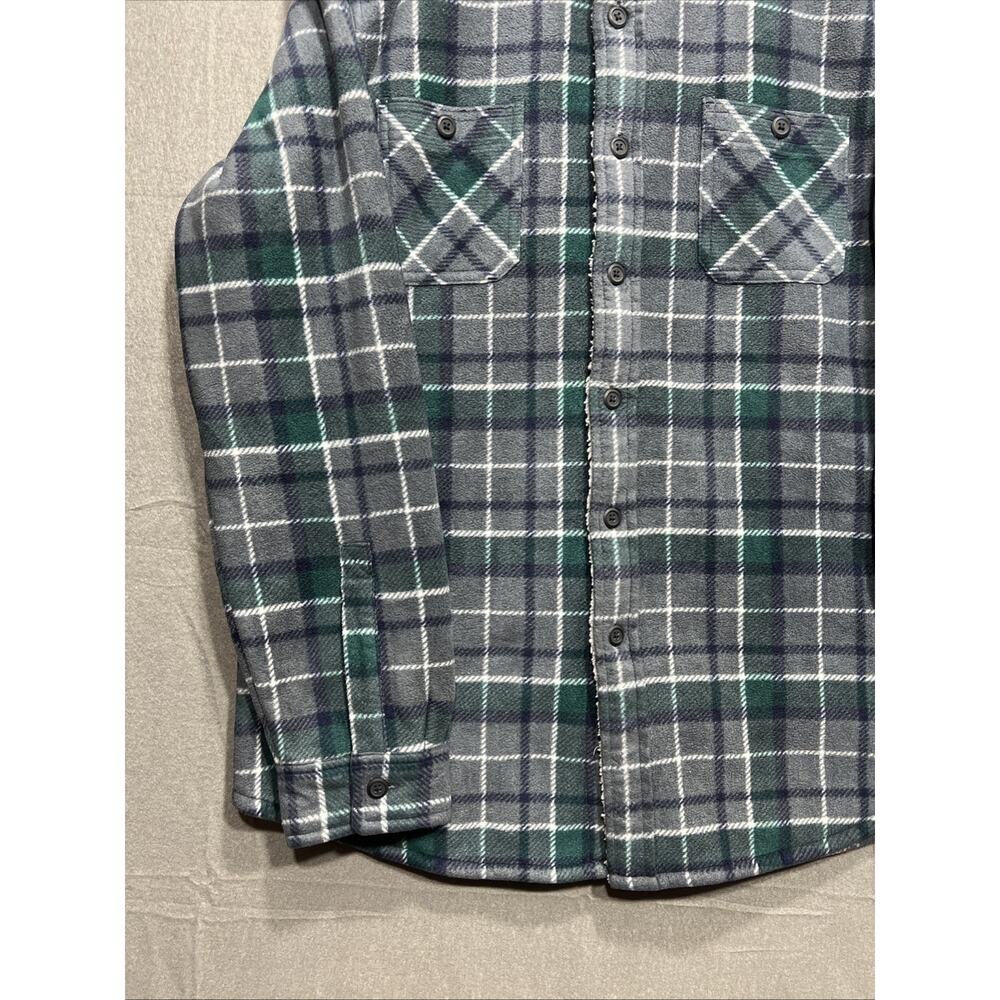 Ancorage Expiditon Brand Heavyweight Fleece Shirt Sherpa Green Mens Size L - Picture 4 of 9